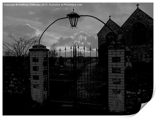 Meet Me at the Cemetery Gates Print by Bristol Canvas by Matt Sibtho