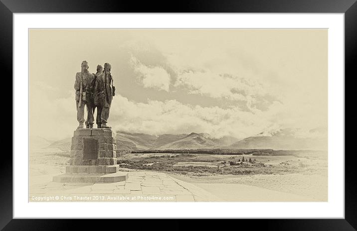Commando Memorial 3 Framed Mounted Print by Chris Thaxter