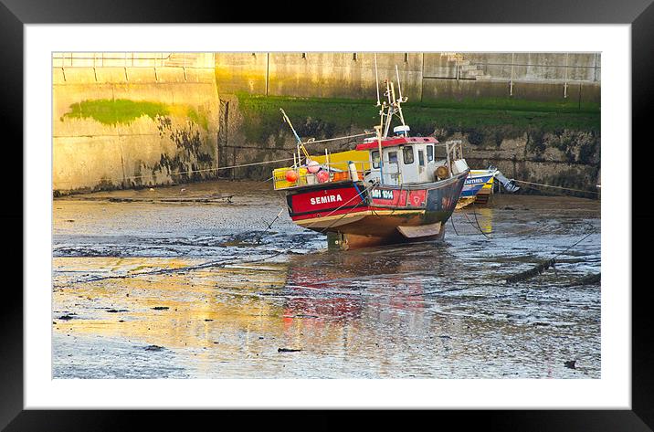 Low Tide Framed Mounted Print by Jonathan Parkes