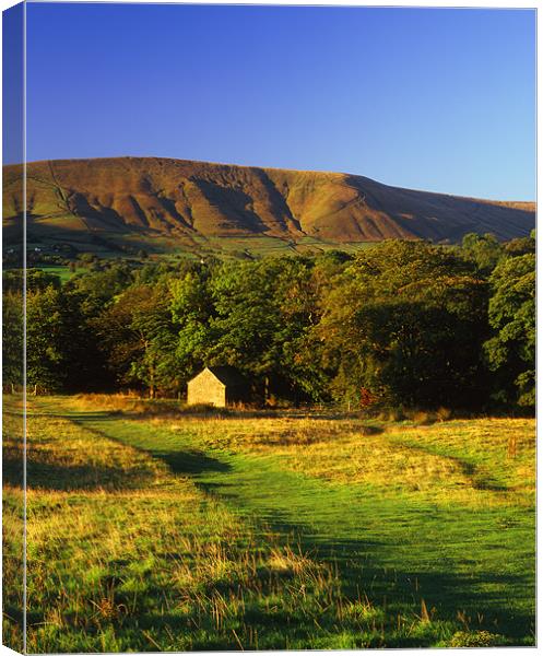Footpath From Kinder Scout,Near Edale Canvas Print by Darren Galpin