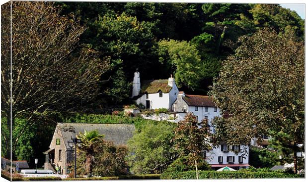 Shelleys Cottage, Lynmouth Canvas Print by graham young