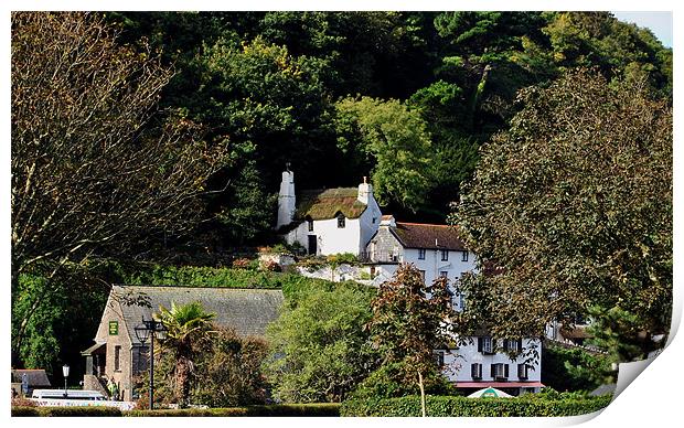 Shelleys Cottage, Lynmouth Print by graham young