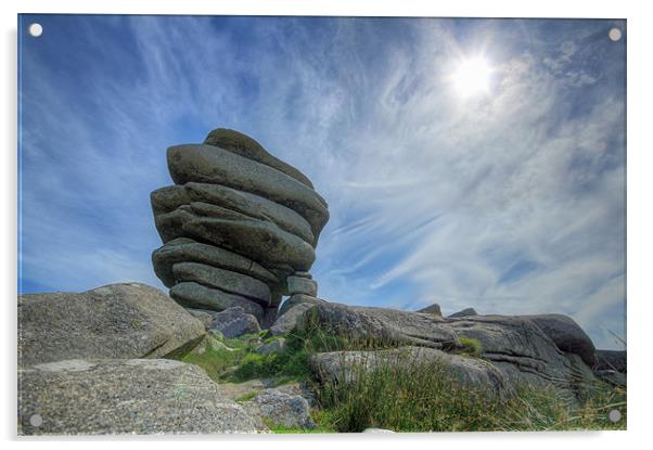 Rocks Balancing Acrylic by Dave Bell