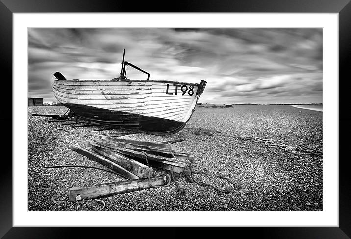 Dunwich Fishing Boat Framed Mounted Print by Mike Sherman Photog