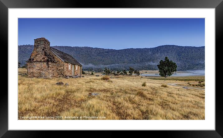 Settlers Cottage Framed Mounted Print by Mark Lucey