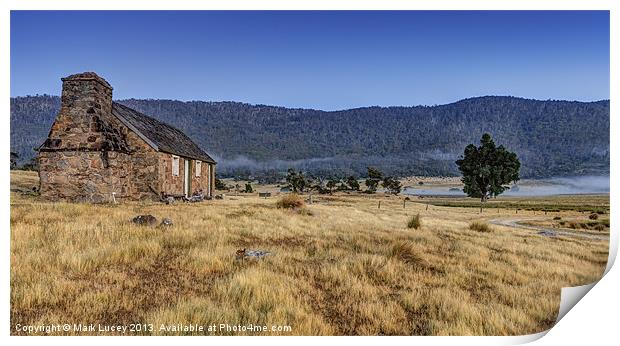 Settlers Cottage Print by Mark Lucey