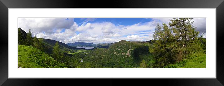 Lakes Veiw Framed Mounted Print by Oliver Gibson