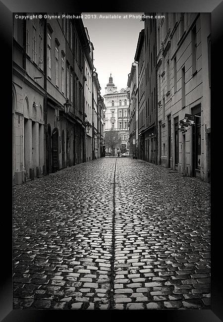 Streets of Prague Framed Print by Glynne Pritchard