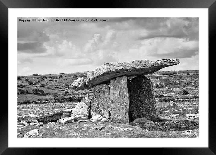 Neolithic Dolmen in Ireland Framed Mounted Print by Kathleen Smith (kbhsphoto)