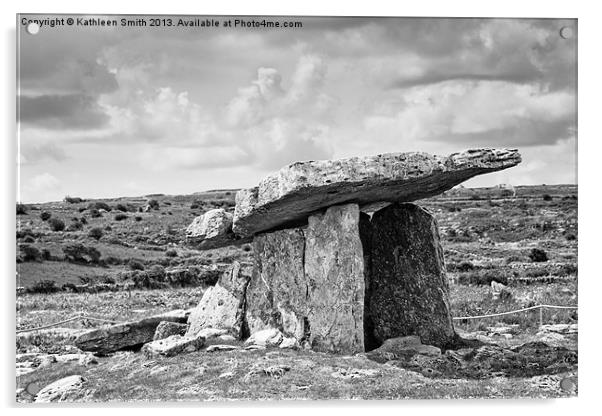 Neolithic Dolmen in Ireland Acrylic by Kathleen Smith (kbhsphoto)
