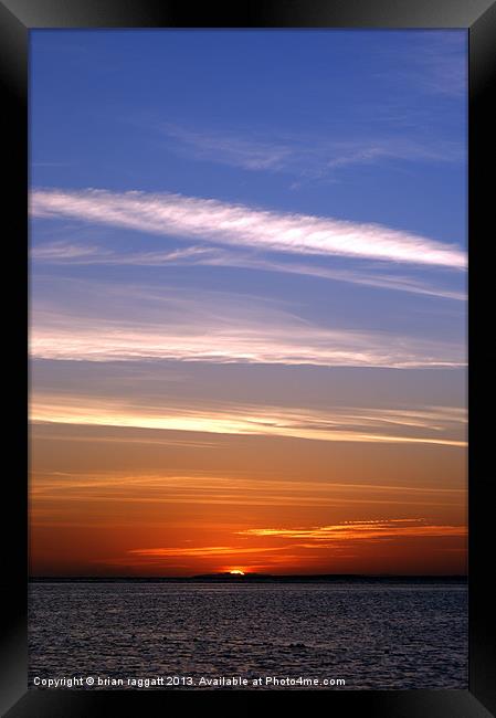 Sharm Sunrise 5 Framed Print by Brian  Raggatt