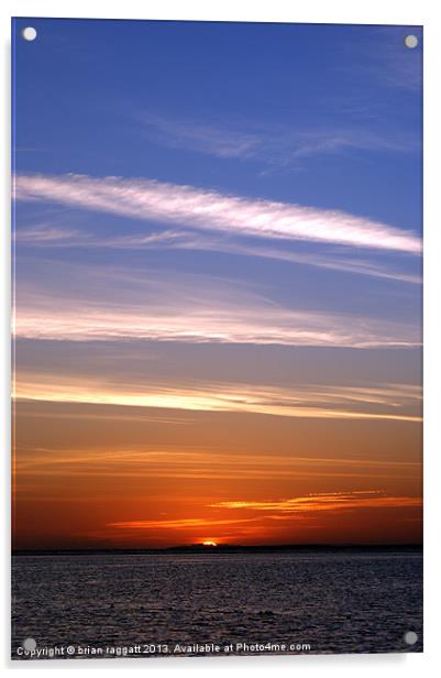 Sharm Sunrise 5 Acrylic by Brian  Raggatt