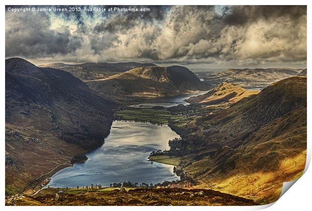 The View From Fleetwith Pike Print by Jamie Green