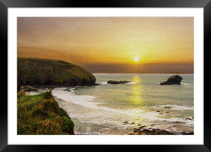 portreath Framed Mounted Print by keith sutton