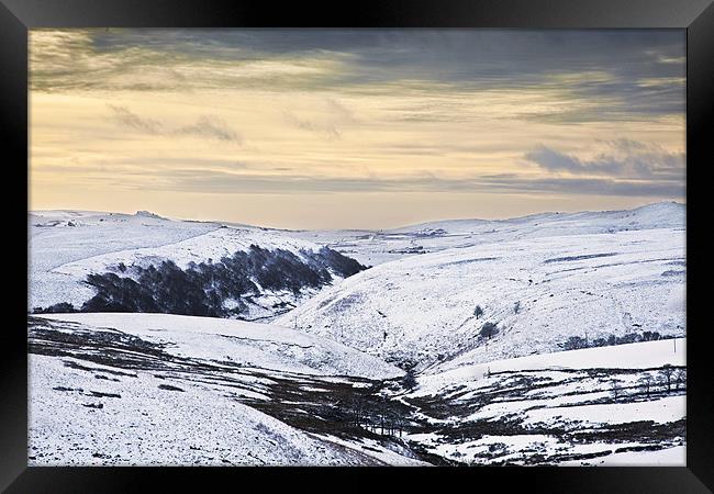 Winter at Axe Edge Moor Framed Print by Philip Berry