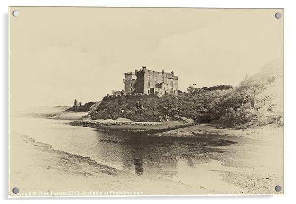 Dunvegan Castle Acrylic by Chris Thaxter