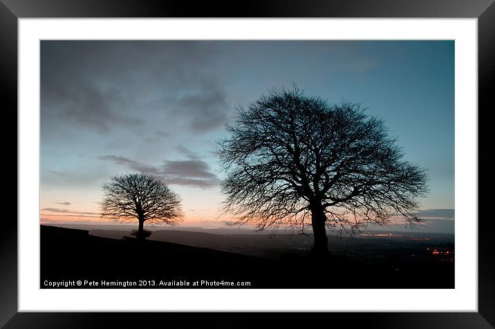 New Years Dawn on Yarde Downs Framed Mounted Print by Pete Hemington