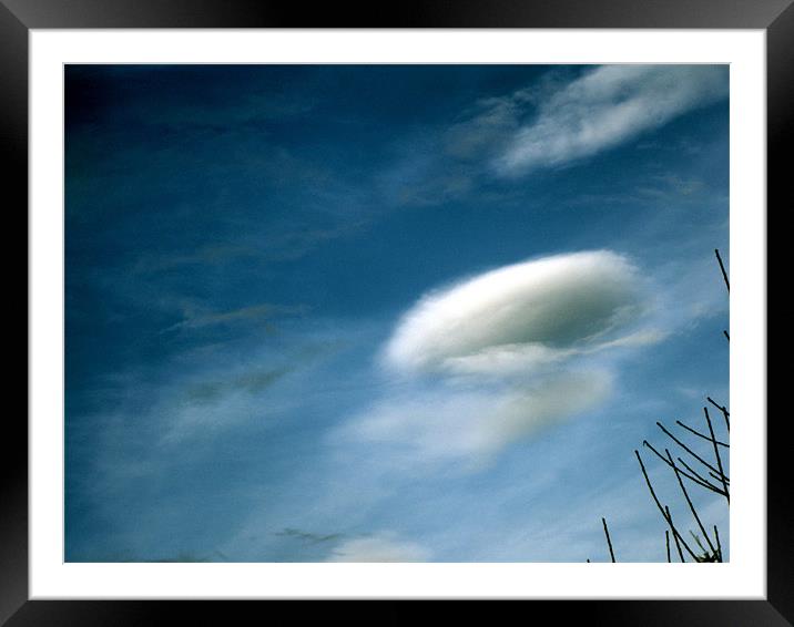 Passing Cloud  Framed Mounted Print by Jane Tripp