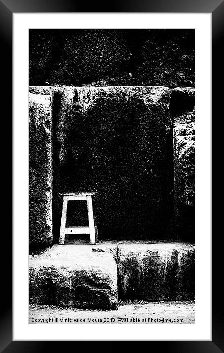 Lost Chair Framed Mounted Print by Vinicios de Moura