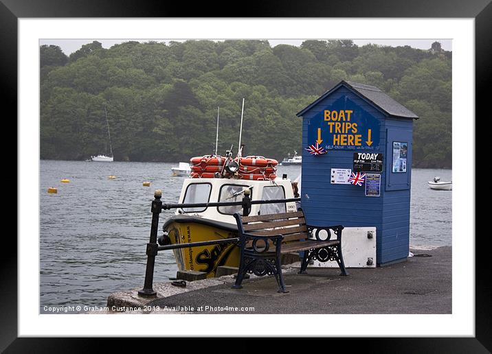 Boat for Hire Framed Mounted Print by Graham Custance