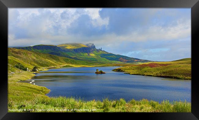 Loch Fada to the Storr Framed Print by Chris Thaxter