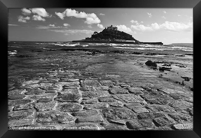 St Michaels Mount, Marazion, Cornwall Framed Print by Graham Custance