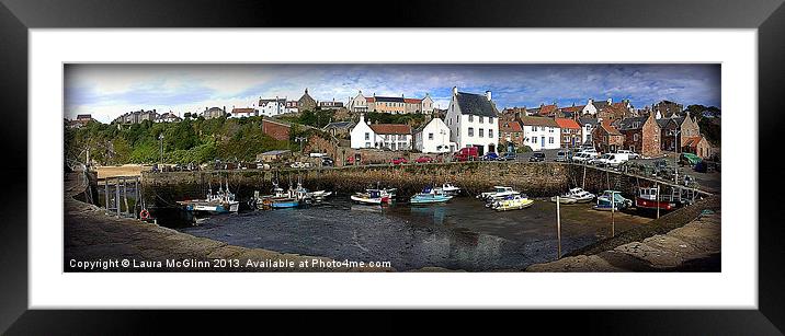 Crail Harbour Framed Mounted Print by Laura McGlinn Photog