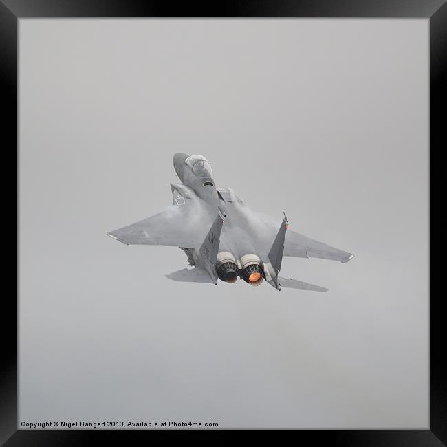 USAF F-15E Strike Eagle Framed Print by Nigel Bangert