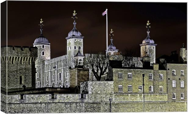 The White Tower Canvas Print by peter tachauer