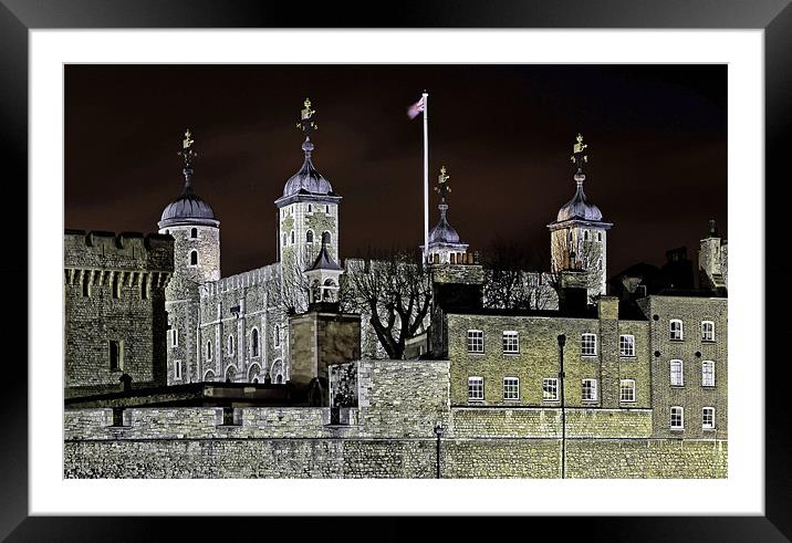 The White Tower Framed Mounted Print by peter tachauer