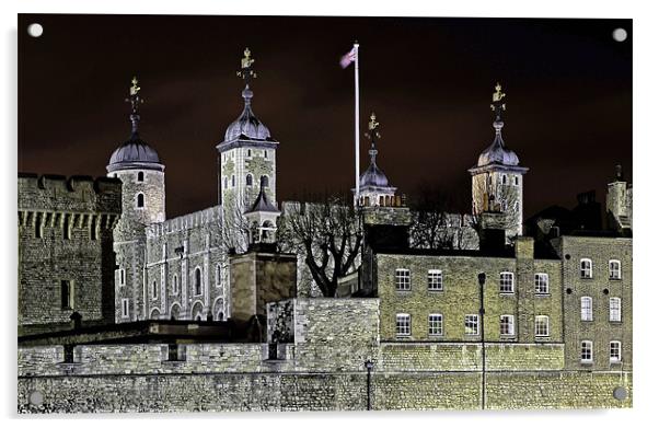 The White Tower Acrylic by peter tachauer