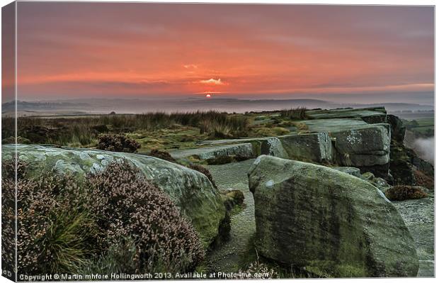 Peak District Sunrise Canvas Print by mhfore Photography