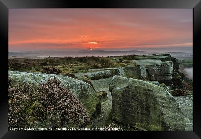 Peak District Sunrise Framed Print by mhfore Photography