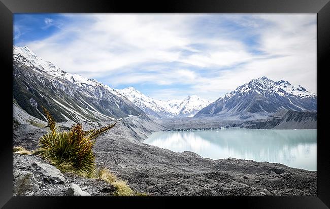 Abel Tasman Glacier  New Zealand Framed Print by Michelle PREVOT