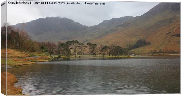 HAYSTACKS FROM BUTTERMERE Canvas Print by Anthony Kellaway