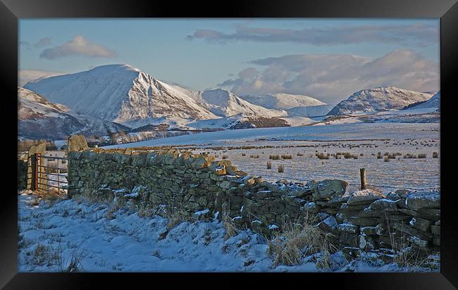 A West Cumbrian Winter Framed Print by Cheryl Quine