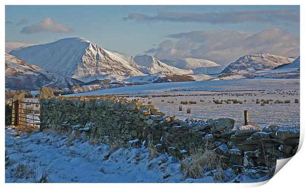 A West Cumbrian Winter Print by Cheryl Quine