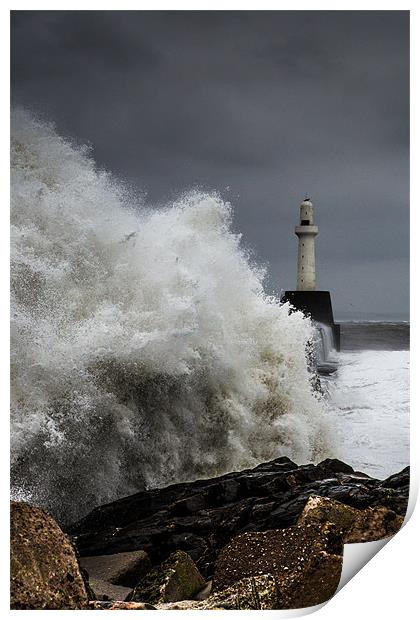 Stormy Seas Print by Malcolm Smith