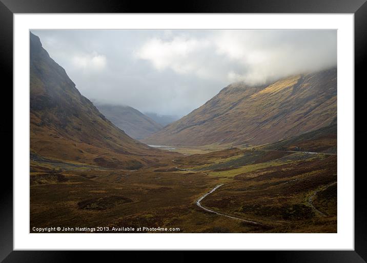 Dramatic Landscapes of Glencoe Framed Mounted Print by John Hastings