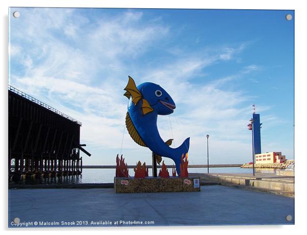 Inflatable fish sculpture Almeria Acrylic by Malcolm Snook