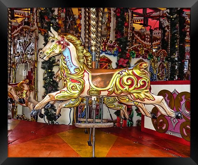 Merry Go Round Framed Print by Sam Smith