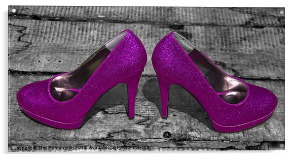 Shoes!! Acrylic by Tim Pennington