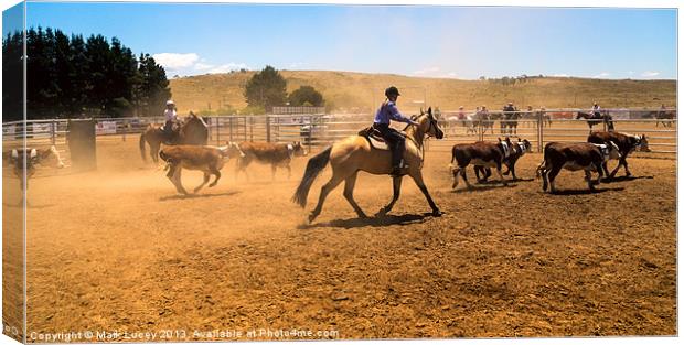 The Muster Canvas Print by Mark Lucey