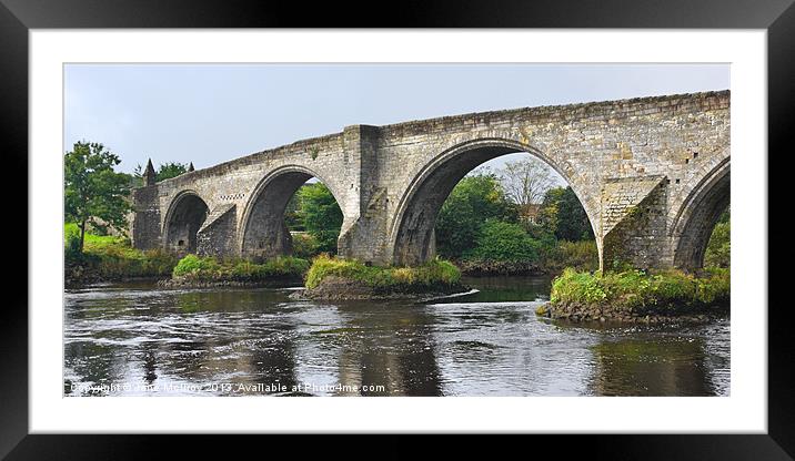 Old Bridge at Stirling, Scotland Framed Mounted Print by Jane McIlroy