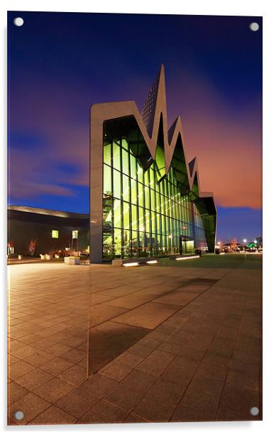 Glasgow Riverside Acrylic by Grant Glendinning