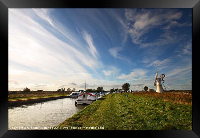 Norfolk Broads Framed Print by Graham Custance