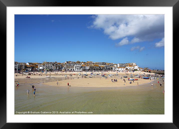 St Ives, Cornwall Framed Mounted Print by Graham Custance