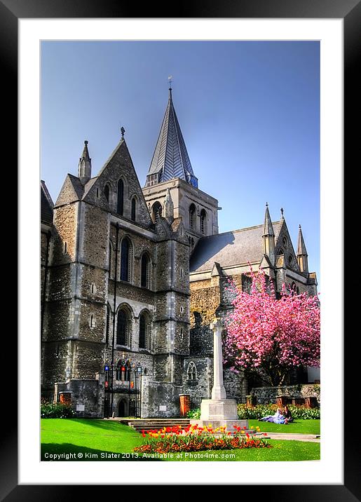 Rochester Cathedral Framed Mounted Print by Kim Slater