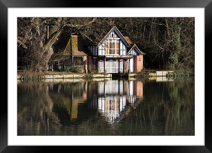 Boat House Framed Mounted Print by Tony Bates