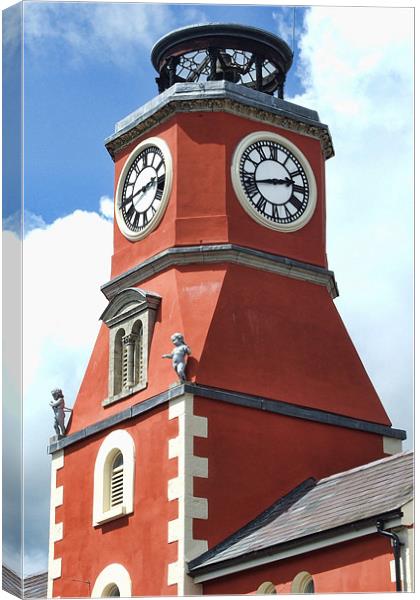 The Clock Tower Pembroke 2 Canvas Print by Steve Purnell